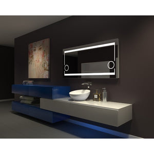 Ketron Illuminated Bathroom/Vanity Wall Mirror 60”x 28”(503)