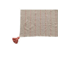 Load image into Gallery viewer, Stripes and Tassels Woven Cotton Throw #627nd
