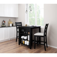 Load image into Gallery viewer, Black Sos 3 Piece Dining Set #274HW
