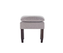 Load image into Gallery viewer, 18&quot; Square Pillowtop Ottoman Gray #1746HW
