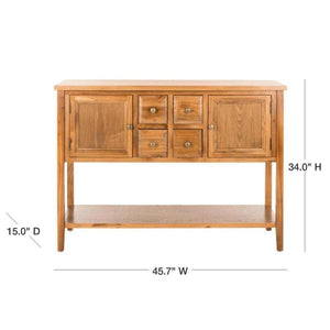 Samantha Medium Oak Buffet with Storage - #268CE