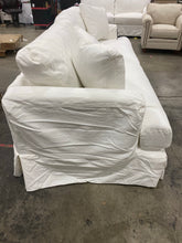 Load image into Gallery viewer, Clausen 93&quot; Recessed Arms Sofa Classic Bleach White
