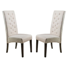 Load image into Gallery viewer, Linden Tall Back Natural Fabric Dining Chairs Set of 2 Natural(570)
