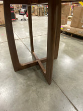 Load image into Gallery viewer, Sandblasting Antique Walnut Camelford 48&#39;&#39; Solid Wood Pedestal Dining Table
