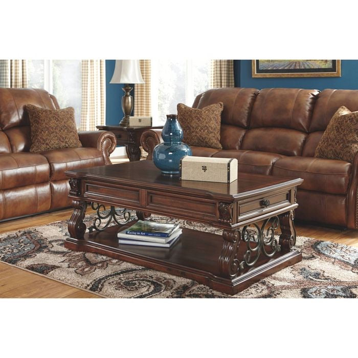 Rustic Brown Coffee Table with Lift Top (SB1565)