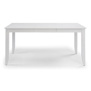 Homestyles Linear Rectangular Dining Table Gloss White AS IS(1649RR)