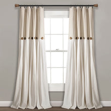Load image into Gallery viewer, Beckham Window Solid Semi-Sheer Rod Pocket Curtain Panels Set of 2 Beige(2025RR)

