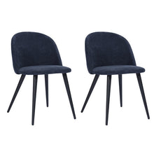 Load image into Gallery viewer, Witherspoon Upholstered Side Chair Dark Blue (Set of 2) #666HW
