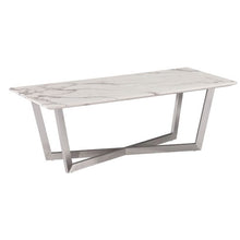 Load image into Gallery viewer, Wexham Faux Marble Cocktail Table - Soft Ivory With Gray(511)
