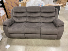 Load image into Gallery viewer, Chorley Microfiber/Microsuede Reclining 81&quot; Pillow Top Arm Sofa Brown AS IS
