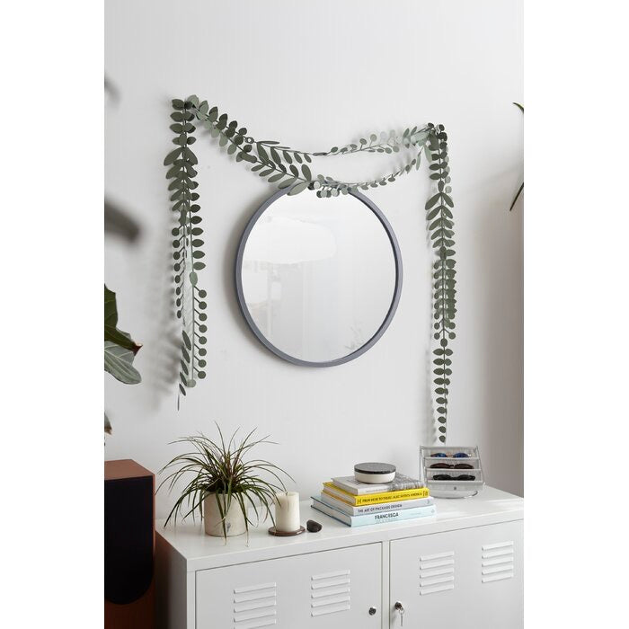 Hub Modern and Contemporary Accent Mirror 24” Gray(1277)