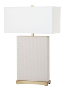 Joyce 27.75-Inch H Faux Woven Leather Table Lamp (Set of 2) 473CDR