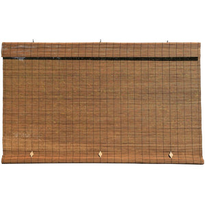 Imperial Matchstick Semi-Sheer Roll-Up Shade 72” x 72” Fruitwood(808)