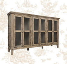 Load image into Gallery viewer, Eau Claire 70&quot; Wide Acacia Wood Sideboard - Weathered Gray
