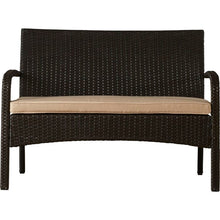 Load image into Gallery viewer, 4 Piece Rattan Sofa Seating Group with Cushions #387HW

