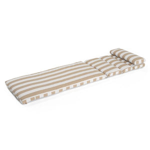 Northridge Outdoor Sunbrella Seat/Back Cushion Set of 2 Beige Stripe(1256)