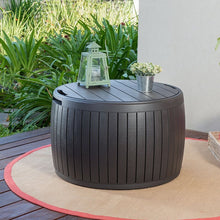 Load image into Gallery viewer, Lisette 37 Gallon Resin Deck Box with Lid Brown(1524)
