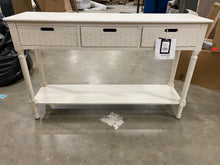 Load image into Gallery viewer, Landers 3 Drawer Console Table Distressed White
