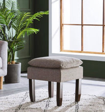 Load image into Gallery viewer, 18&quot; Square Pillowtop Ottoman Gray #1746HW
