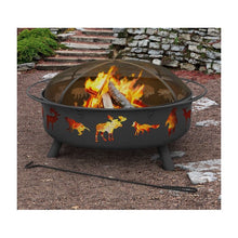 Load image into Gallery viewer, Black Super Sky Steel Wood Burning Fire Pit #40HW
