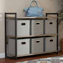 Load image into Gallery viewer, Open Fabric Storage Cube Bins, Set of 12, Color: Teafog #684HW
