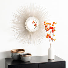 Load image into Gallery viewer, Olea Sunburst 30 in. X 30 in. Antique Silver Framed Mirror 3107RR
