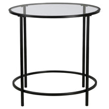 Load image into Gallery viewer, Soft Modern Round Side Table Black/Clear Glass(538)
