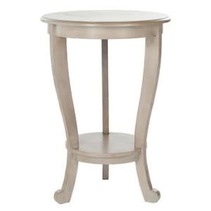 Mary Vintage Gray Wood Round End Table(2672RR)