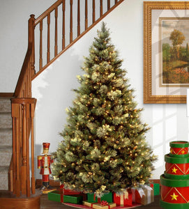 7 ft. Carolina Pine Artificial Christmas Tree with Clear Lights #2565HW
