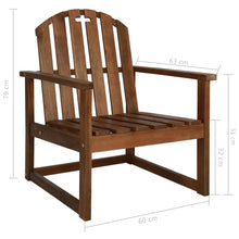 Load image into Gallery viewer, Garden Sofa Chairs 2 pcs Solid Acacia Wood, #6489
