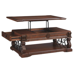 Rustic Brown Coffee Table with Lift Top (SB1565)