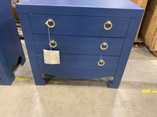Load image into Gallery viewer, Dion 3 Drawer Chest - Lapis Blue / Gold Set of 2
