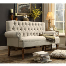 Load image into Gallery viewer, Bjorn 59&quot; Rolled Arm Settee Beige #240HW
