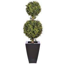 Load image into Gallery viewer, Faux 2-Ball Boxwood Topiary in Planter Set of 2(1827RR)
