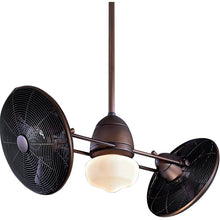 Load image into Gallery viewer, 42” twin gyro 6 blade outdoor LED Ceiling Fan #110-NT
