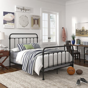 Barbera Low Profile Standard Bed Full Black(1147)
