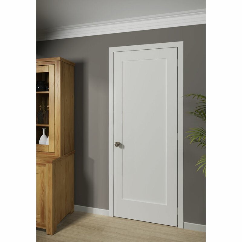 Paneled Solid Manufactured Wood Primed Shaker Slab Standard Door 36 x 80(1065)