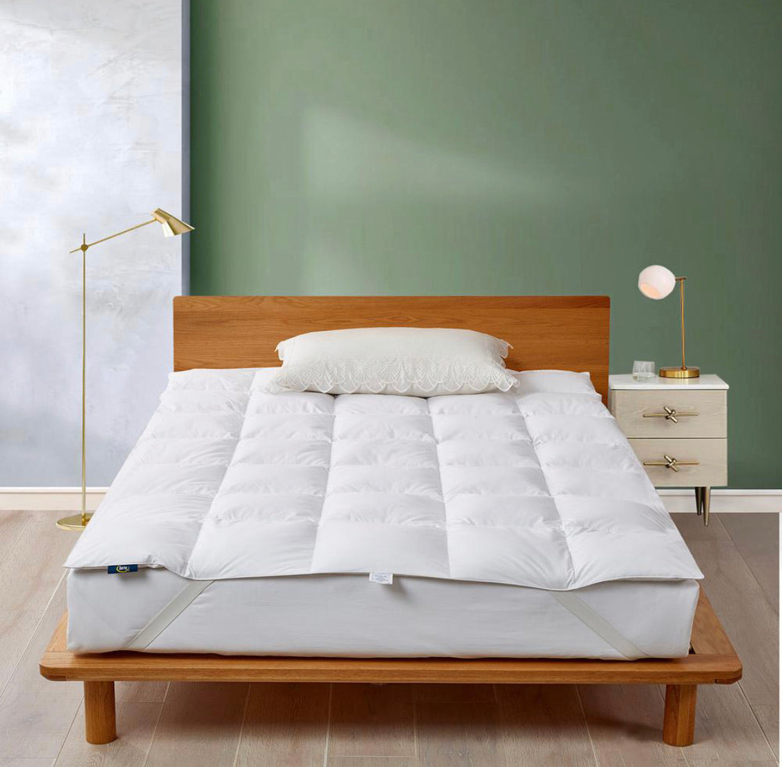 3cm Down and Feathers Mattress Topper Bed Full #982nd
