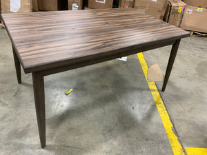 59”L x 35.5” W x 30.5” H Dining Table