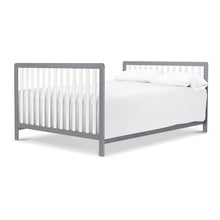 Load image into Gallery viewer, Gray/White Colby 4-in-1 Convertible Crib with Storage 220CDR
