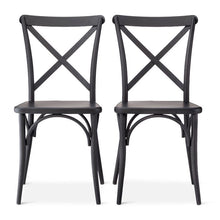 Load image into Gallery viewer, Set of 2 Malden French Bistro Dining Chair Black (1899RR)
