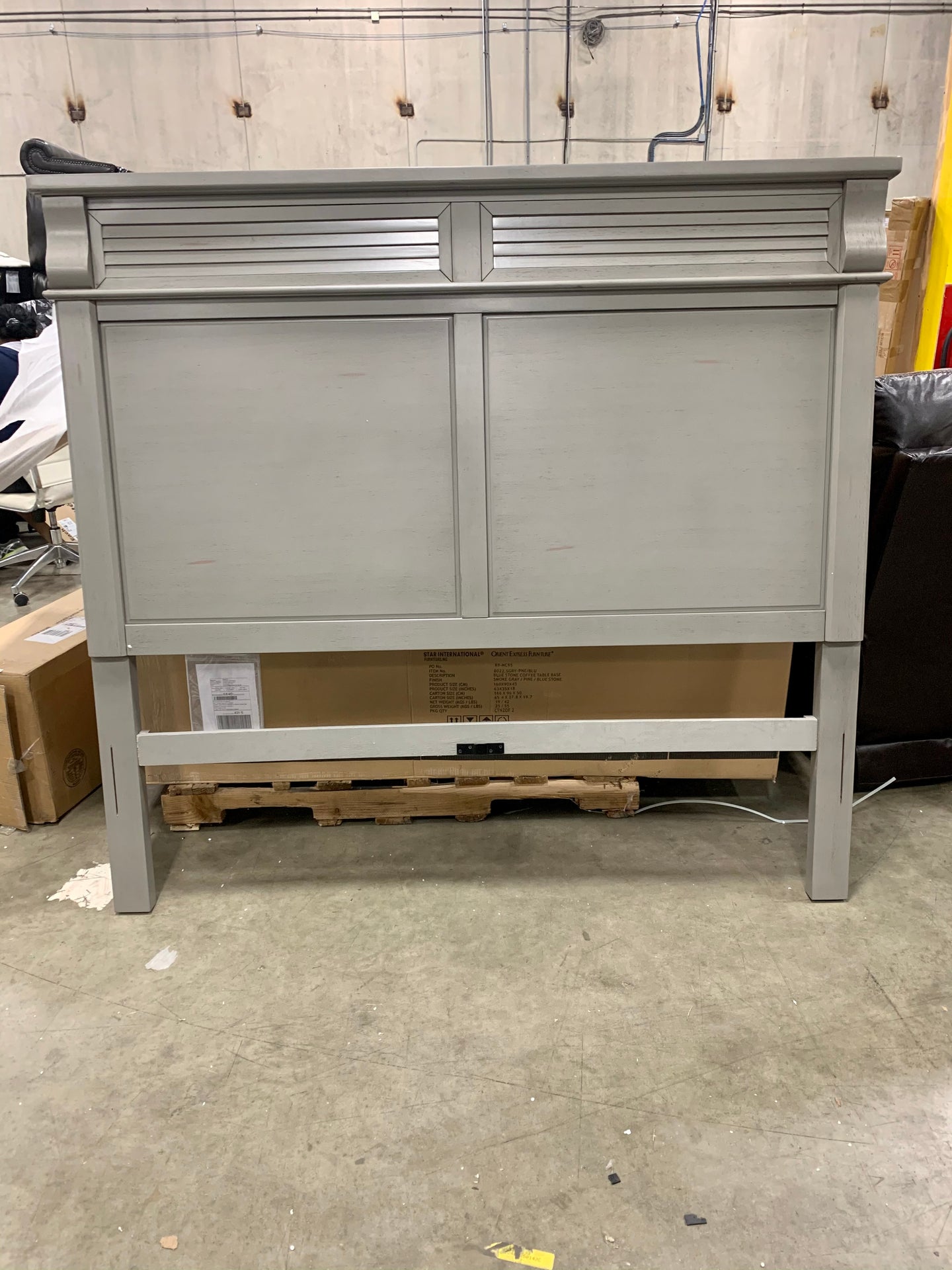 Grey Queen Headboard