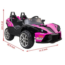 Load image into Gallery viewer, 2 seats kids racer car-Pink #SB1690
