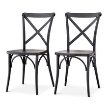 Load image into Gallery viewer, Malden French Bistro Dining Chair Set of 2 Black(644)
