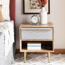 Load image into Gallery viewer, Safavieh Leni Natural/Brass Nightstand(1765RR)
