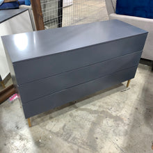 Load image into Gallery viewer, Blue/Gray 3 Drawer Modern Dresser
