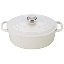 Load image into Gallery viewer, Le Creuset Cast Iron Oval Dutch Oven 9.5 Quart White(501)
