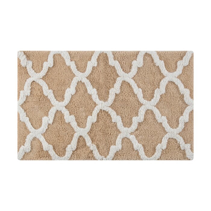 Otisville Quartrefoil Rectangular 100% Cotton Geometric Pattern Rug 110 DC