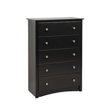 Load image into Gallery viewer, Black Kohen 5 Drawer Chest #720HW
