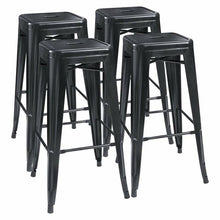 Load image into Gallery viewer, Davisson 30'' Bar Stool Matte Black (Set of 4) 152CDR
